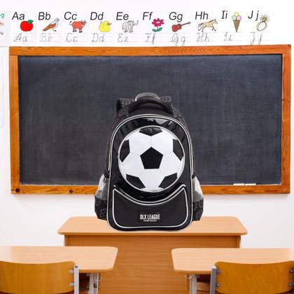 Imagem de Mochila Infantil Costas Meninos Creche Escolar 16L Futebol Passeio Espaçosa