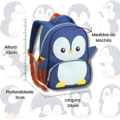 Imagem de Mochila Infantil Creche Escola 13" Zoop Bichos Animais Fofos