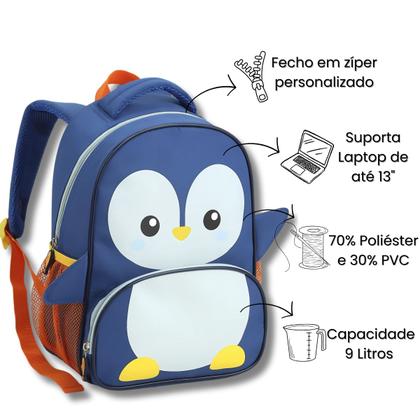 Imagem de Mochila Infantil Creche Escola 13" Zoop Bichos Animais Fofos
