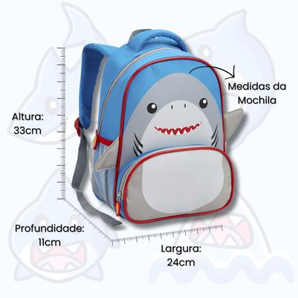 Imagem de Mochila Infantil Creche Escola 13" Zoop Bichos Animais Fofos