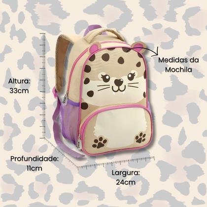 Imagem de Mochila Infantil Creche Escola 13" Zoop Bichos Animais Fofos