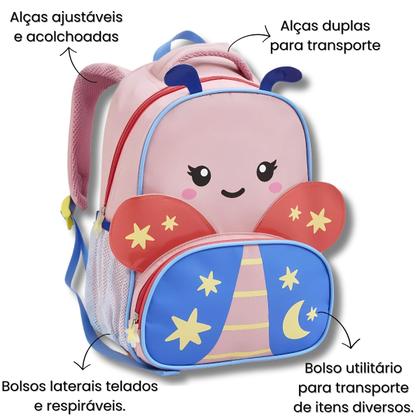 Imagem de Mochila Infantil Creche Escola 13" Zoop Bichos Animais Fofos