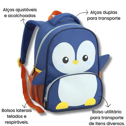 Imagem de Mochila Infantil Creche Escola 13" Zoop Bichos Animais Pets