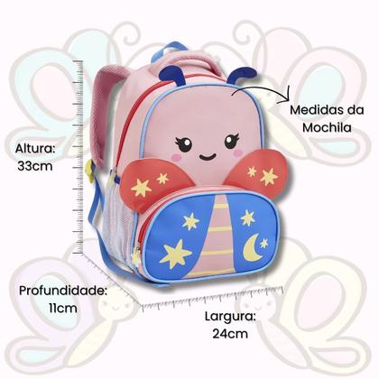 Imagem de Mochila Infantil Creche Escola 13" Zoop Bichos Animais Pets