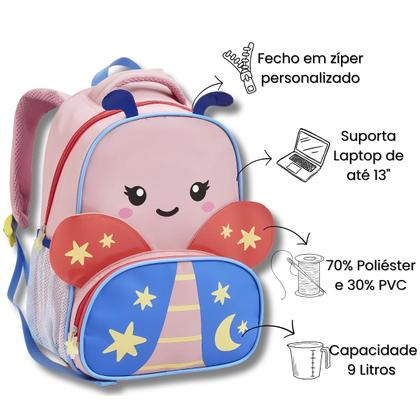 Imagem de Mochila Infantil Creche Escola 13" Zoop Bichos Animais Pets