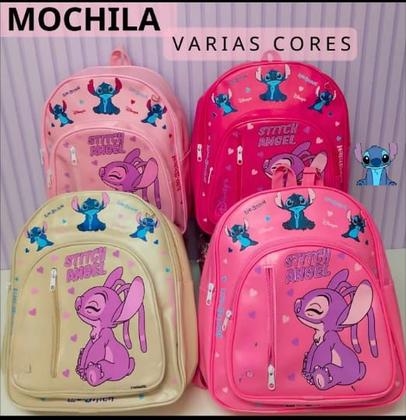 Imagem de Mochila Infantil De Costas Do Stitch Creche Escolar Menina