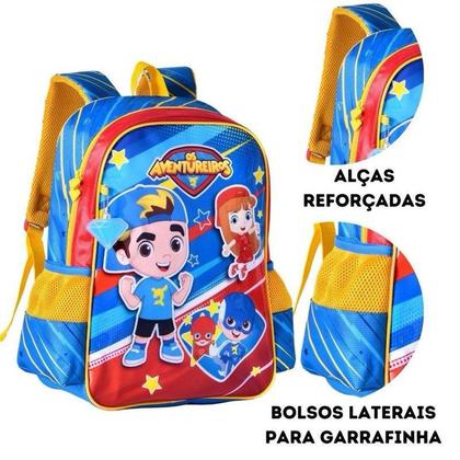 Imagem de Mochila Infantil De Costas Os Aventureiros Luccas Neto Clio AV2792J
