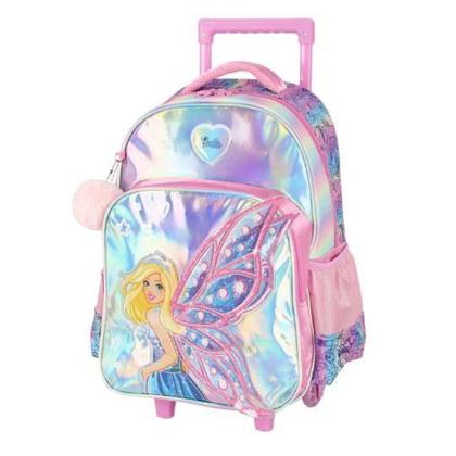 Imagem de Mochila Infantil De Rodinha Bárbie, Rosa- Luxcel