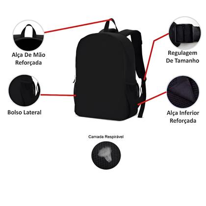 Imagem de Mochila Infantil Dia A Dia Masculina Batman Bolsa Escolar Lançamento Top