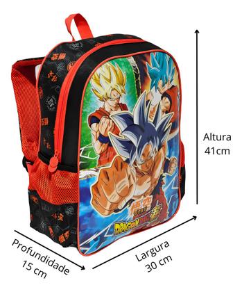 Imagem de Mochila Infantil Dragon Ball Z Juvenil Escolar Aulas Goku