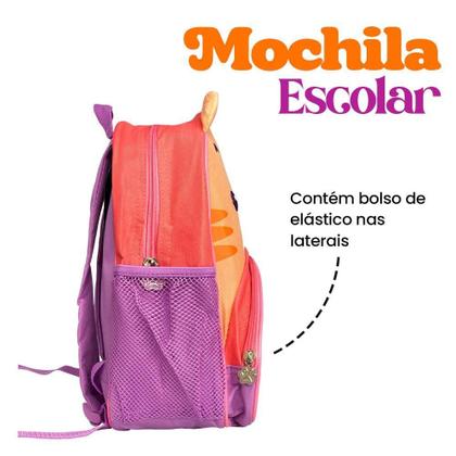 Imagem de Mochila Infantil Escolar Com Alças Animais Diversão