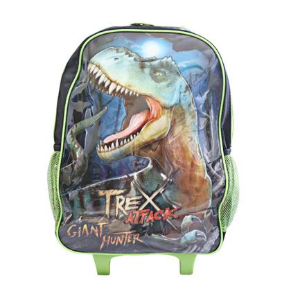 Imagem de Mochila Infantil Escolar Com Rodinhas Dinossauro T-Rex