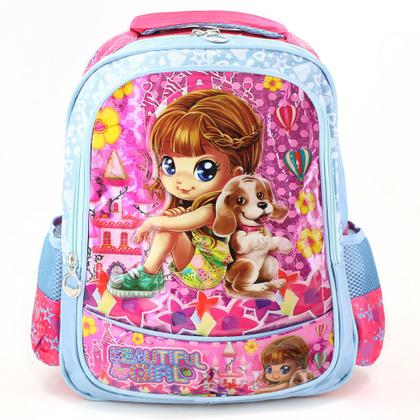 Imagem de Mochila Infantil Escolar Menina Bolsa de Costas Resistente