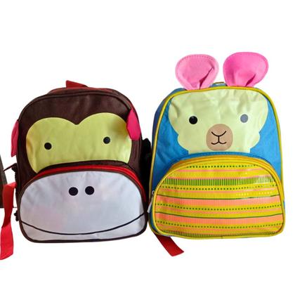 Imagem de Mochila Infantil Escolar Menino Menina Bichinhos Animais Zoo Impermeável Resistente