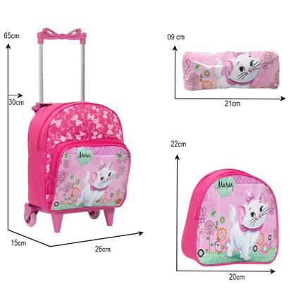 Imagem de Mochila Infantil Feminina Gata Marie Creche Envio Imediato