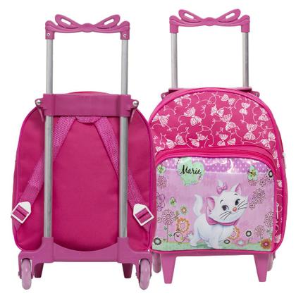 Imagem de Mochila Infantil Feminina Pequena Gata Marie Com Lancheira