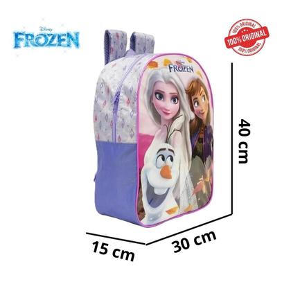 Imagem de Mochila Infantil Frozen Passeio Escolar Costas Disney