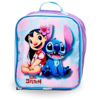 Imagem de Mochila Infantil Kit Escolar Lilo Stitch Menina + Lancheira + Estojo