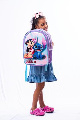 Imagem de Mochila Infantil Kit Escolar Lilo Stitch Menina + Lancheira + Estojo