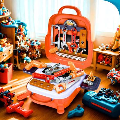 Imagem de Mochila Infantil Kit Ferramentas Brinquedo Educativo Interativo