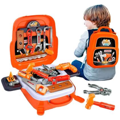 Imagem de Mochila Infantil Kit Ferramentas Brinquedo Educativo Interativo