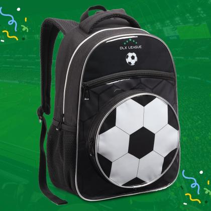 Imagem de Mochila Infantil Masculina De Costas Menino Escolar Futebol