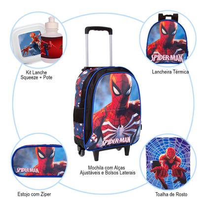 Imagem de Mochila Infantil Masculina Homem Aranha Acessórios