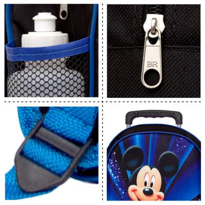 Imagem de Mochila Infantil Masculina Mickey Mouse Creche C/ Rodinhas