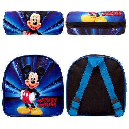Imagem de Mochila Infantil Masculina Mickey Mouse Creche C/ Rodinhas