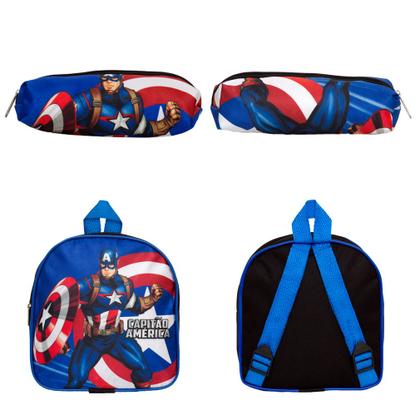 Imagem de Mochila Infantil Masculina Rodinha Capitão América Toys 2U