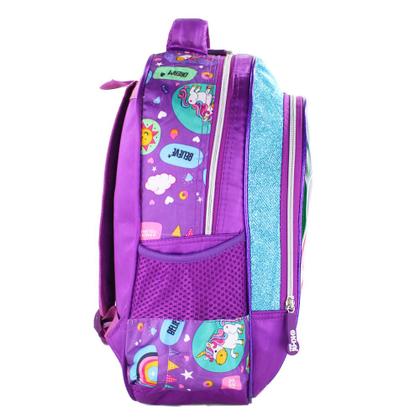 Imagem de Mochila Infantil Menina Escolar de Costas Unicórnio
