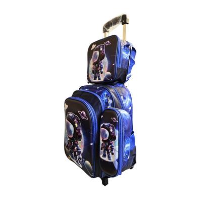 Mochila Infantil Menino 3 em 1 Kit Acompanha Mochila, Estojo e Lancheira térmica Com estampas 3D - Mochila Escolar com Rodinhas Imagem de Mochila Infantil Menino 3 em 1 Kit Acompanha Mochila, Estojo e Lancheira térmica Com estampas 3D