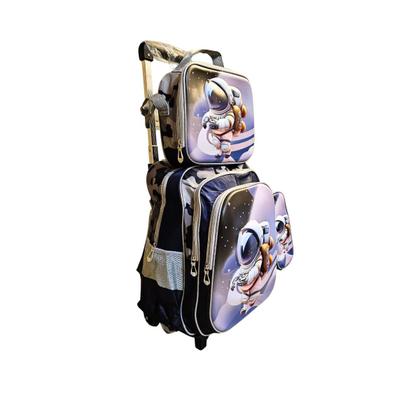 Mochila Infantil Menino 3 em 1 Kit Acompanha Mochila, Estojo e Lancheira térmica Com estampas 3D - Mochila Escolar com Rodinhas Imagem de Mochila Infantil Menino 3 em 1 Kit Acompanha Mochila, Estojo e Lancheira térmica Com estampas 3D