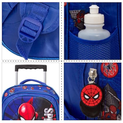 Imagem de Mochila Infantil Menino Homem Aranha 3D Rodinha Toys 2U