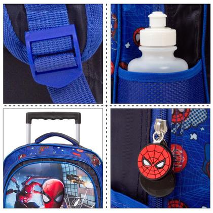 Imagem de Mochila Infantil Menino Spider Man ul 3D Rodinha Toys 2U