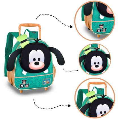 Imagem de Mochila Infantil para Creche Passeio com Rodinhas do Pateta - Clio Style Disney