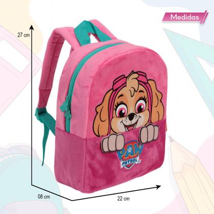 Imagem de Mochila Infantil Patrulha Canina Skye Creche Passeio Tam G