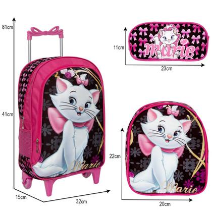 Imagem de Mochila Infantil Rodinha Menina Passeio Marie Aula Toys 2u