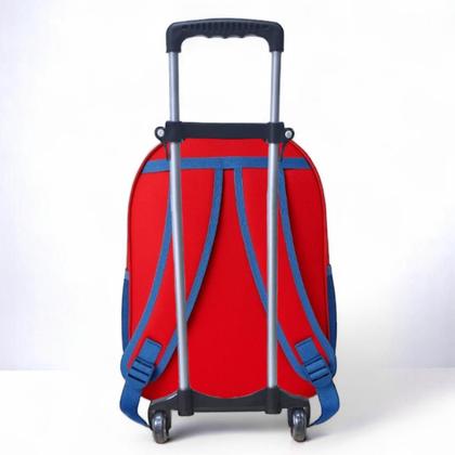 Imagem de Mochila Infantil Rodinha Menino Masculina Escolar Reforçada Criança Aranha