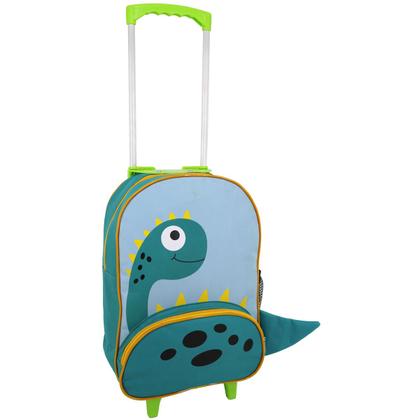 Imagem de Mochila Infantil Rodinhas Dinossauro Escolar Menino 12L DLui