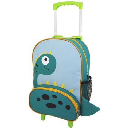 Imagem de Mochila Infantil Rodinhas Dinossauro Escolar Menino 12L DLui