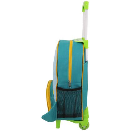 Imagem de Mochila Infantil Rodinhas Dinossauro Escolar Menino 12L DLui