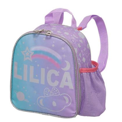 Imagem de Mochila Infantil Rodinhas e Lancheira Escolar Menina Lilica Ripilica Feminina Alças Reforçada Cor Lilás Resistente