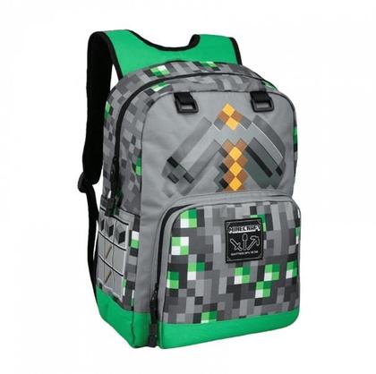 Imagem de Mochila J-one Minecraft para meninos com estojo e lancheira