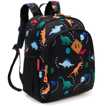 Imagem de Mochila JinBeryl Toddler Boys 15 polegadas Dinosaur Black