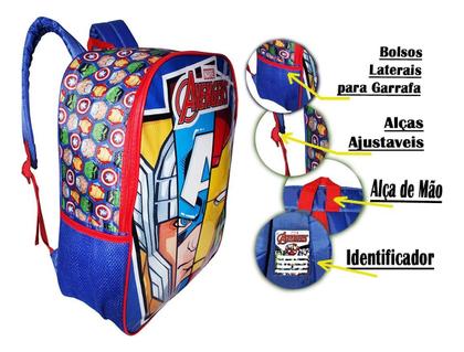 Imagem de Mochila Juvenil de Costas 43cmx32cmx17cm - Resistente e Ajustável