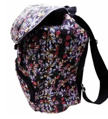 Imagem de Mochila Juvenil Feminina Onbongo Faculdade Viagem Flores