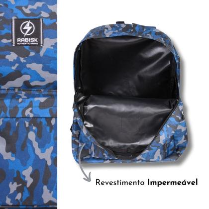 Imagem de Mochila Juvenil Impermeável Rabisk Camuflada RK2439