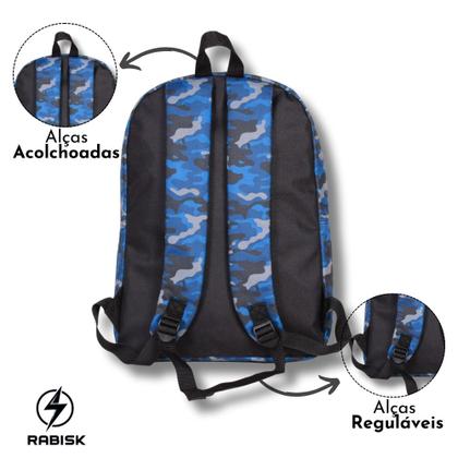 Imagem de Mochila Juvenil Impermeável Rabisk Camuflada RK2439
