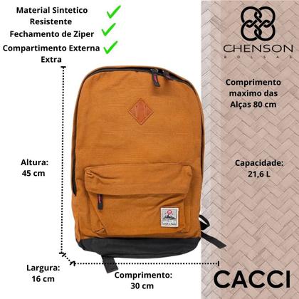 Imagem de Mochila Juvenil Menino Moderna Resistente Conforto Chenson